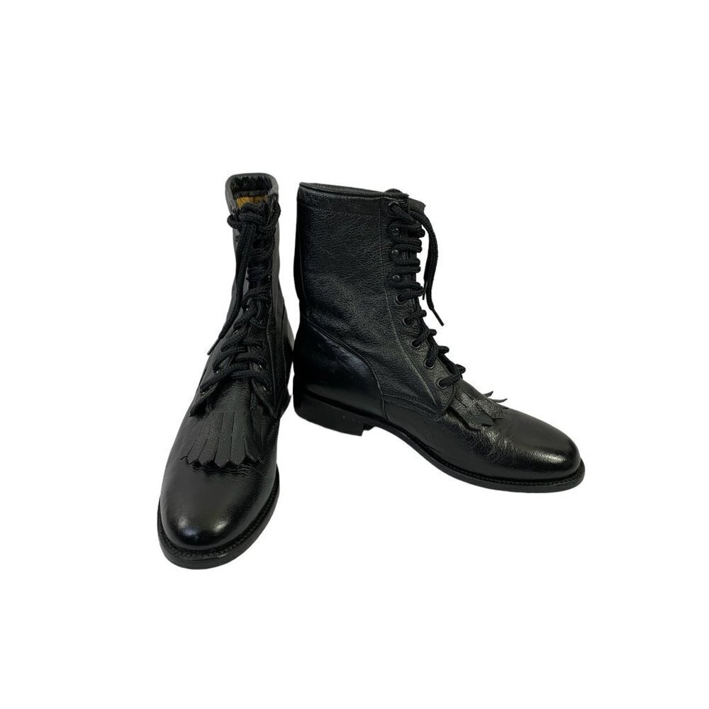 BM Women's Tall Black Boots - Picture 2 of 7